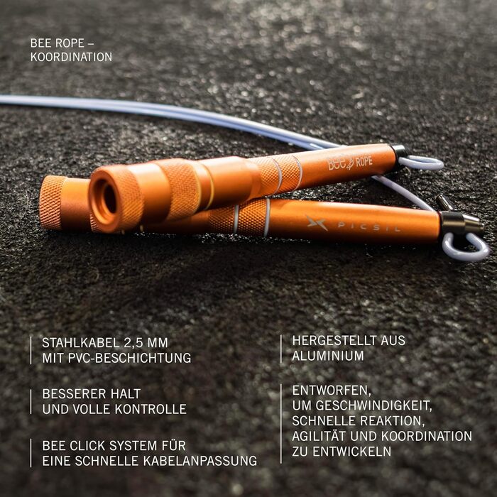 Стрибкове канат PICSIL BEE: легкий, регульований, для крос-тренінгу та фітнесу