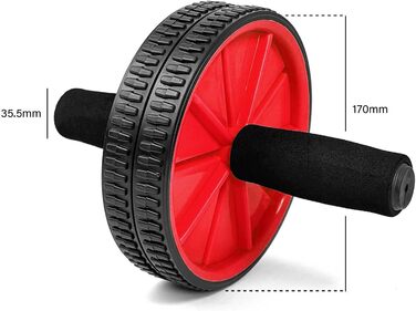 Обертове колесо для пресу OcioDual з ручкою, тренажер для дому, AB Wheel