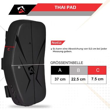 Набір боксерських подушок Pratzen Maya-Leder Curved (пара, чорний) для боксу, кікбоксингу, муай-тай, карате та MMA