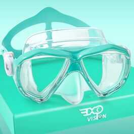 Дитячі окуляри для плавання Kinder Taucherbrille 180° Anti-Fog. Маска для снорклінгу з загартованим склом та захистом носа для хлопчиків та дівчаток 4-15 років