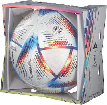 Футбольний м'яч Adidas RIHLA PRO H57783, унісекс, білий, для рекреаційної гри
