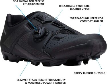 Велотуфлі Shimano RC300 чорного кольору, 36 EU (унісекс)