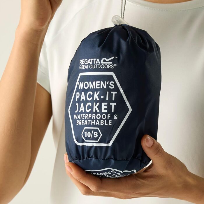 Жіноча водонепроникна куртка-шелл Regatta Pack it III, колір midnight