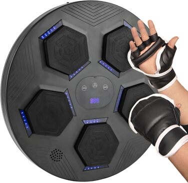 Електронна музична боксерська машина ACROSSPART з Bluetooth, настінна, для дорослих, регульована швидкість