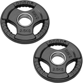 Олімпійські диски для штанги та гантелей 50 мм, гумові Bumper Plates, пара, від 2,5 до 20 кг
