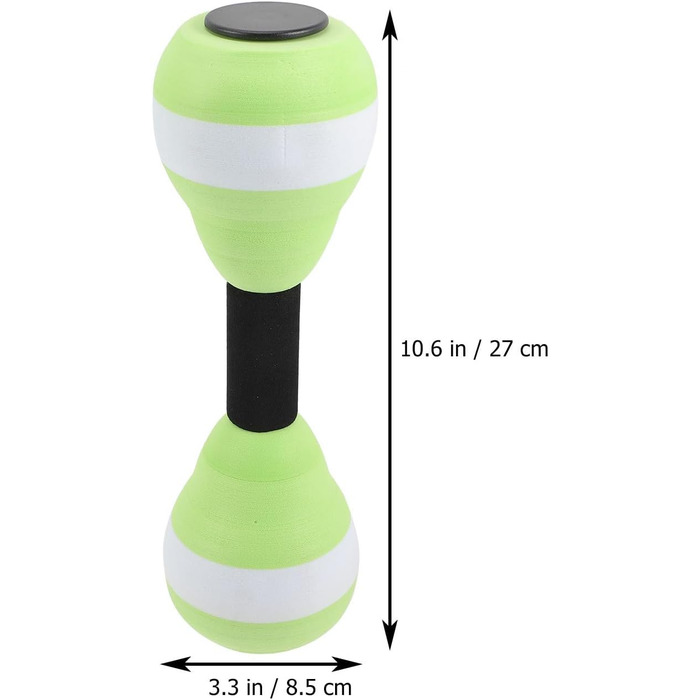 Водні гантелі Kisangel для плавання та фітнесу - набір 2 шт. (27x8.5 см)