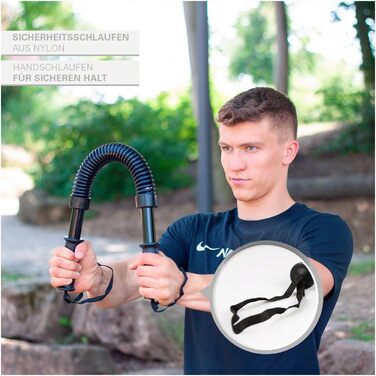 Sport-Tec силова гнучка штанга-експандер з пружиною для фітнесу та бодібілдингу