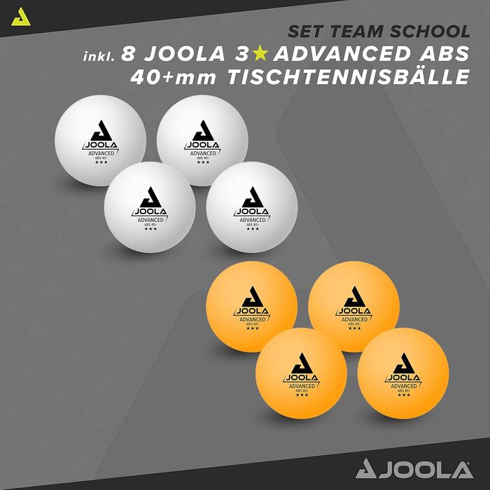 JOOLA Набір для настільного тенісу Team School з м'ячами, комплект для школи
