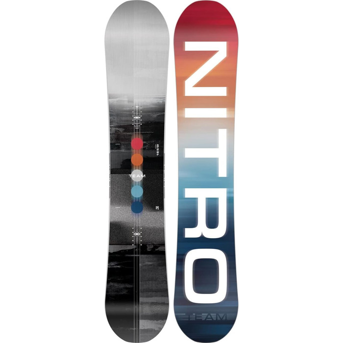Сноуборд Nitro Team Wide 162 см для чоловіків, універсальний Directional Twin, фристайл/ол-маунтін, мультиколор, 2023