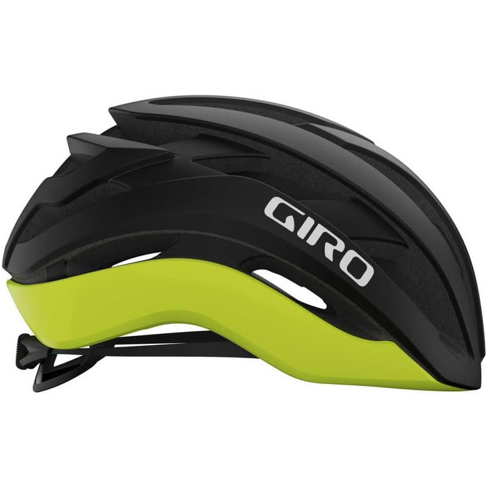 Велосипедний шолом Giro Cielo MIPS Spherical, матовий чорний/жовтий, 2024, для шосейного велоспорту