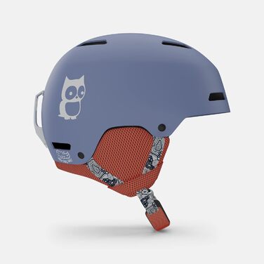 Дитячий лижний шолом Giro Crüe XS синій Shreddy Yeti 23, для сноуборду та гірськолижного спорту