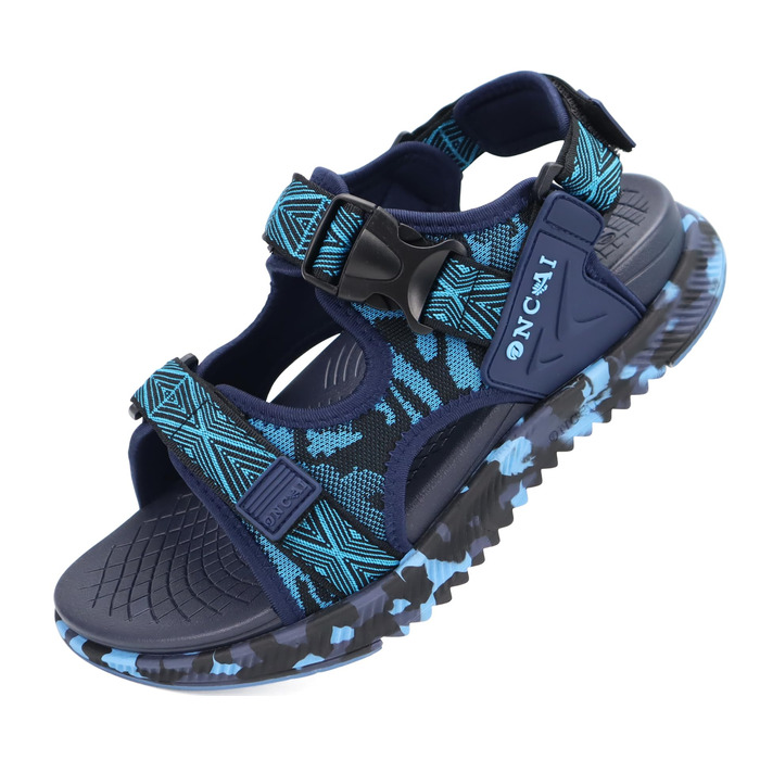 Чоловічі сандалі Oncaі Wandersandalen: ортопедичні трекінгові сандалі для відпочинку та спорту, блакитні, розмір 43 EU