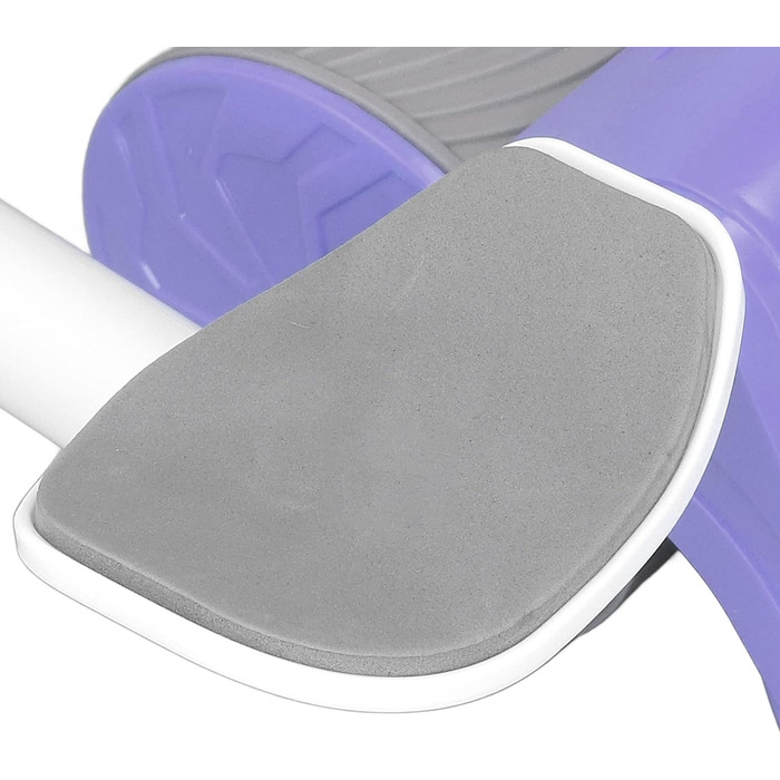 Автоматичний відскокучий ролик для пресу Asixxsix з підтримкою ліктів, ролик для пресу з автоматичним відскоком, фітнес-тренажер для пресу з наколінниками (фіолетовий)