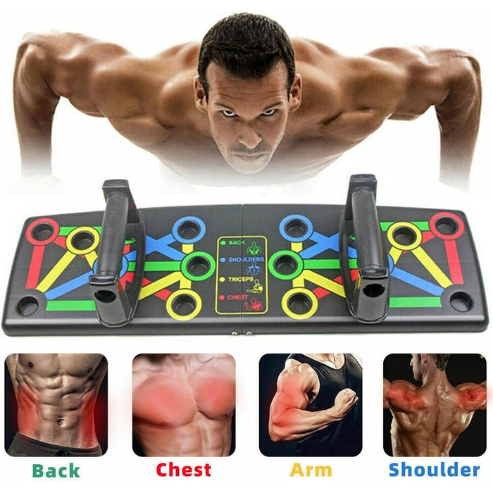 Дошка для віджимань True Face, 14-в-1, складана, для фітнесу, тренування м'язів, портативна
