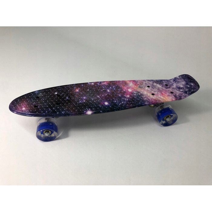 Пенні-борд MalPlay Fiszka, рожевий, 56 см, світлодіодні колеса LED, підшипники ABEC-7