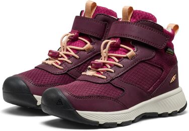 KEEN Skua Mid - Дитячі водонепроникні трекінгові черевики, 24 EU, Колір: Fig Peach Fuzz