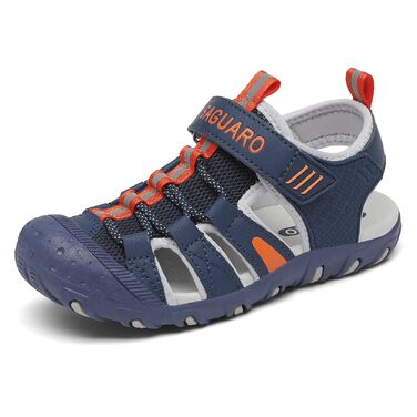 Сандалі дитячі SAGUARO для хлопчиків та дівчаток трекінгові, дихаючі, нековзкі, для походів (Сині, 38 EU)