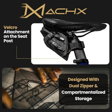 Велосипедна сідлова сумка Lumiere & Co Mach X, підсідельна, водонепроникна