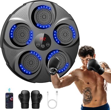 Професійна LED музична бокс-машина HotHands з Bluetooth, 9 режимів, настінна, для дітей та дорослих, для дому та залу