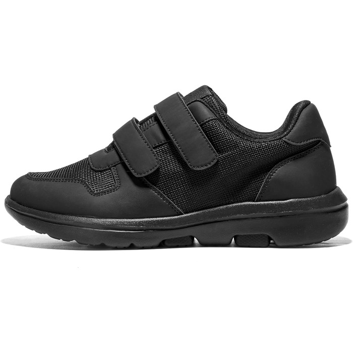 Чоловічі кросівки JOMIX з клямками, легкі спортивні взуття, дихаючі, для бігу по вулицях, чорного кольору (44 EU)