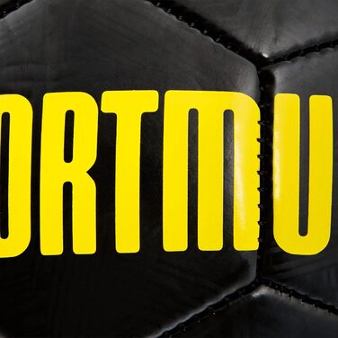 Футбольний м'яч Borussia Dortmund, чорний, розмір 5, унісекс