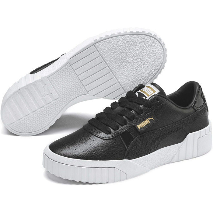 Жіночі кросівки PUMA Cali (37 EU, колір Puma Black Gold) — стильні шкіряні кеди