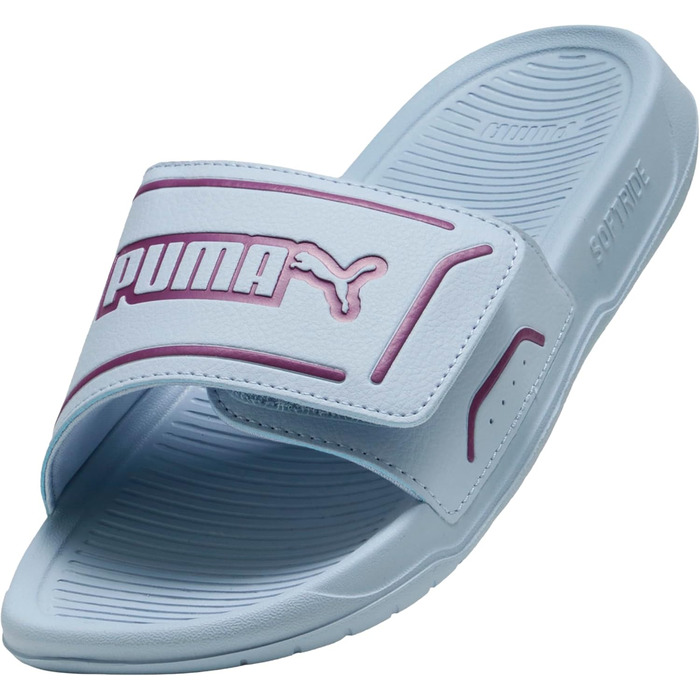 Сандалії PUMA Royalcat Comfort 2 - унісекс, чорно-темно-сірі, розмір 40/41 EU, кольори Snow Mountain Blue Plum Wine