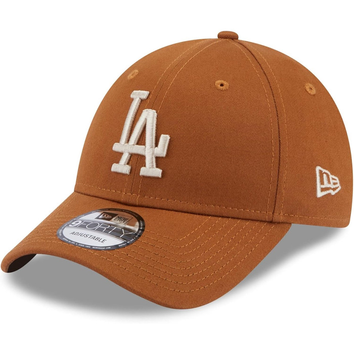 Кепка New Era Los Angeles Dodgers MLB League Essential Brown 9Forty Adjustable, Розмір універсальний