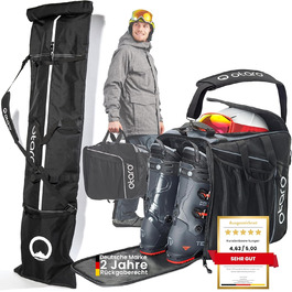 стиль: чохол для лиж (2 пари лиж до 185 см) + чохол для лижних черевиків