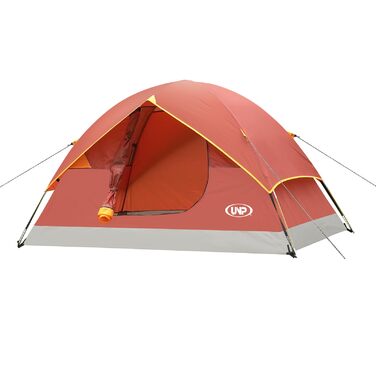 Намет кемпінговий Campingzelt купольний 2/3/4/6 місць, легкий, портативний для кемпінгу, пляжу, походів, сірий/червоний