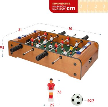 Настільний футбол COLORBABY CBGames з дерева, 51x30x11 см, дитячий кікер