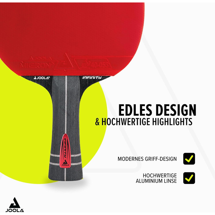 Стіл тенісний, ракетка JOOLA Infinity ITTF, професійна карбонова ракетка для досвідчених гравців, 7 шарів (Zyramid)