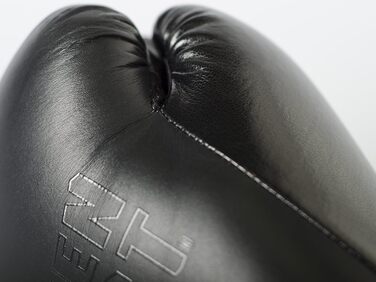 Боксерські рукавички Paffen Sport Black Logo, натуральна шкіра, 14 унцій, для спарингів і тренувань з боксу, кікбоксингу, муай тай, K1 та інших єдиноборств