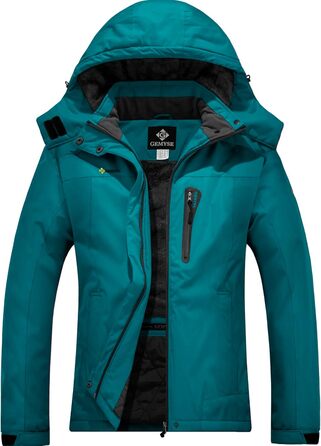 Жіноча лижна куртка GEMYSE: водонепроникна, вітронепроникна, з флісовою підкладкою, для активного відпочинку, колір: блакитний