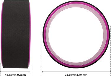 Fitvids Йога-вал для розтяжки – зручна підтримка поз та прогинів, рожевий колір