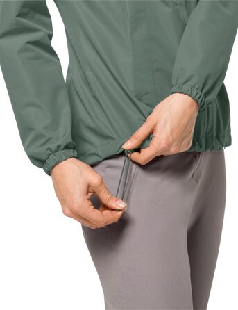 Жіноча вітрівка Jack Wolfskin Stormy Point 2l Jkt W, колір hedge green, розмір XS