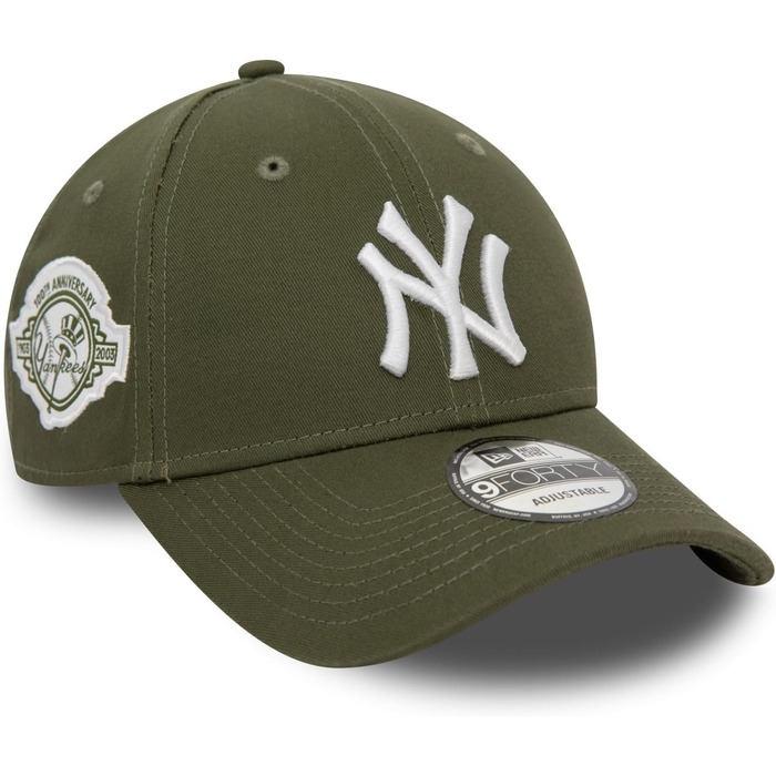 Кепка бейсболка New Era 9Forty Strapback Cap New York Yankees з боковою нашивкою