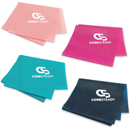 Гімнастичні еластичні стрічки Coresteady для чоловіків і жінок, набір з 4 фітнес-резинок 2 м для силових тренувань, пілатесу, йоги та реабілітації, з інструкцією