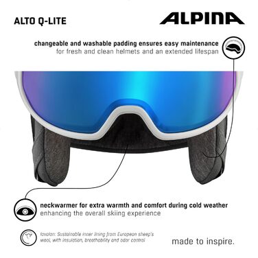 Велосипедний шолом ALPINA Alto Q-LITE білий з сердечками, глянцевий, розмір 55-59 см