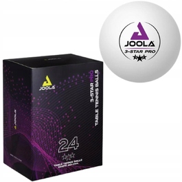 М’ячі для настільного тенісу JOOLA Pro 3 Star, білі, 24 шт.