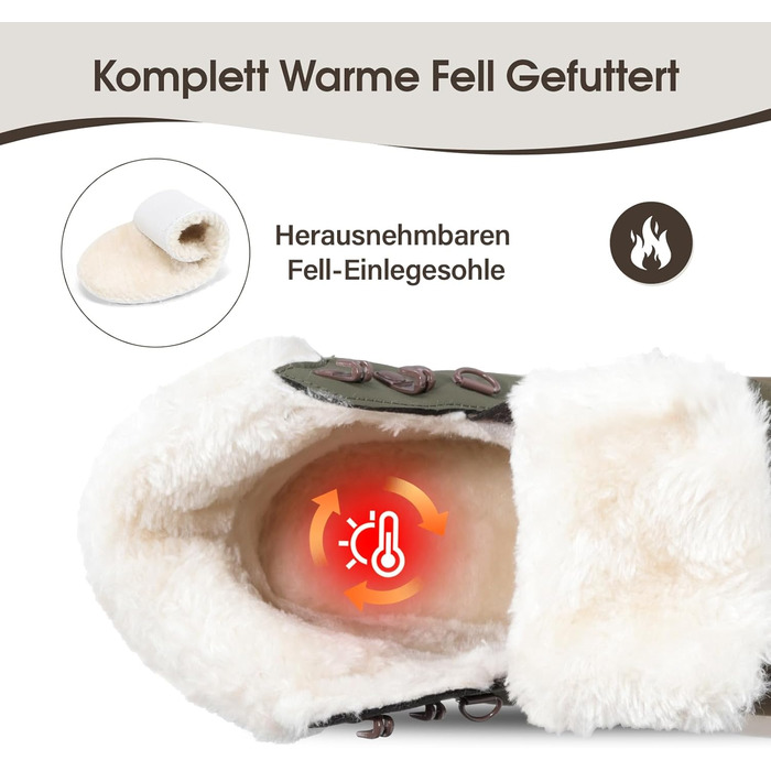 Зимові шкарпетки-черевики для жінок, водонепроникні, утеплені, зелені, розмір 37-42