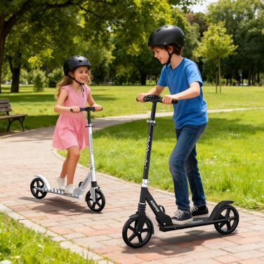 Kick Scooter Nattork з регульованим кермом та амортизатором - для підлітків та дорослих, 220lb, Navy Blue