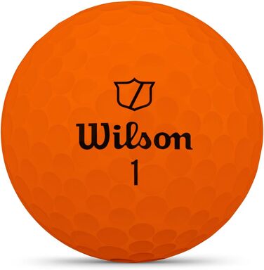 Гольф м'ячі Wilson Duo Soft, білий/червоний/оранжевий