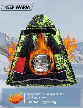 WOWULOVELY Зимовий комбінезон для чоловіків, водонепроникний, вітронепроникний, комплект куртки та штанів, ізольований, для сноуборду та катання на лижах, XXL, колір зелений