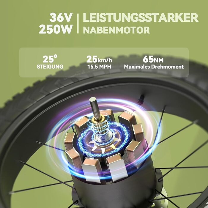 Електровелосипед ESKUTE Star, складаний, 20 дюймів, Fat Tire, 36V 25Ah, до 120 км, алюмінієвий, 7 швидкостей, для чоловіків і жінок, MTB, для пляжу та снігу