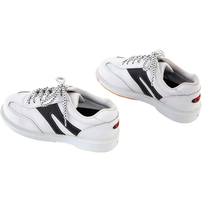 Жіночі боулінгіві туфлі. Спортивні, легкі, з м'якою шкірою, шнуровка, мода, розмір 38 EU, білі