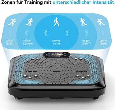 Віброплатформа з керуванням через додаток, пультом та LED-дисплеєм, до 220 кг, 199 рівнів вібрації для дому, Bluetooth, гуми для тренувань, 200W