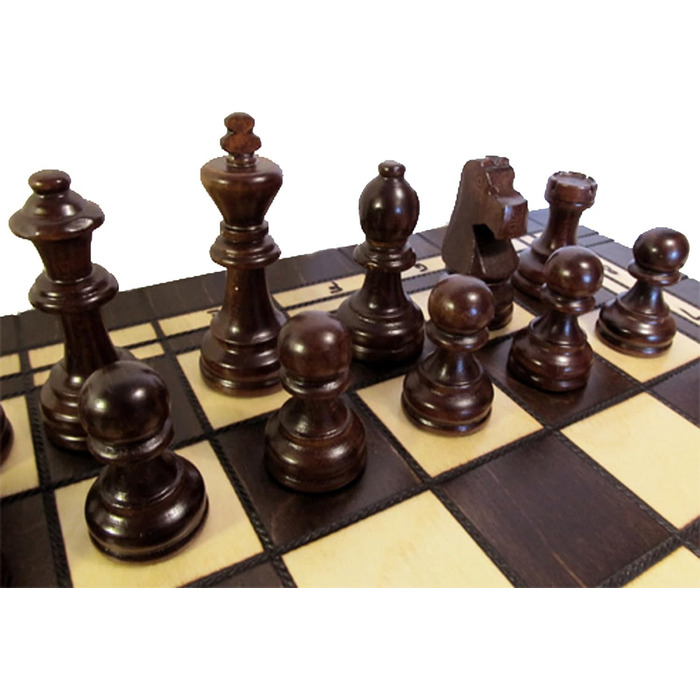 Дерев'яний ігровий набір 3-в-1 ChessEbook: шахи, шашки, нарди, 52х52 см, складаний, ручна робота