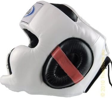 Боксерський шолом Fairtex HG10 для спарингів, білий/чорний, розмір L