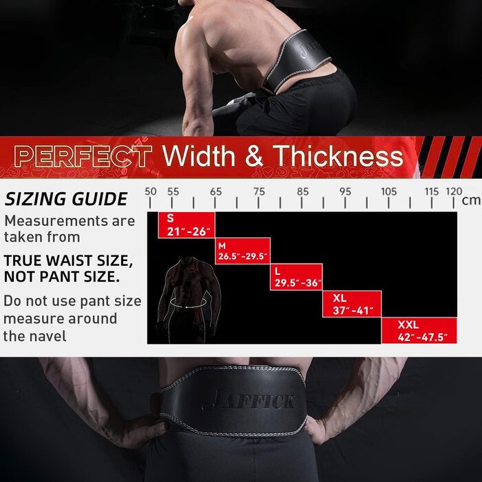 Пояс для важкої атлетики з натуральної шкіри для чоловіків. Підтримка попереку, для пауерліфтингу, важкої атлетики, тренувань у залі. Чорний.